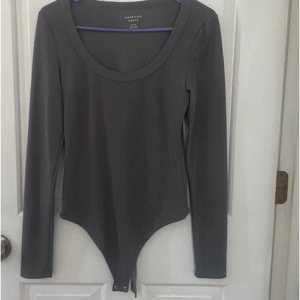 Dark grey lined American Eagle body suit